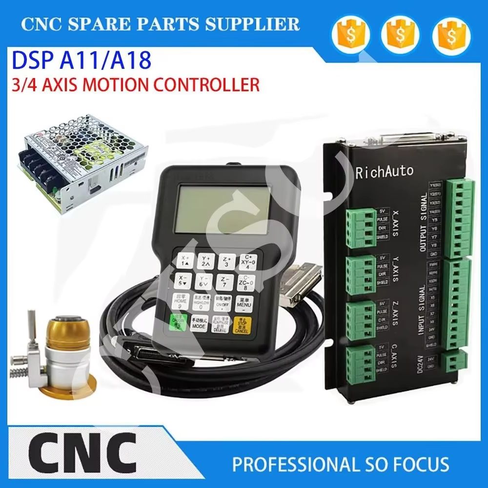 Richauto A11 Dsp Controller 3 Axis - 3-محور 4-محور ماكينة بتحكم رقمي بالكمبيوتر