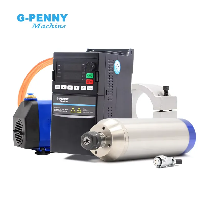 مجموعة عمود دوران مبرد بالماء - مراجعة 2.2Kw Water Cooled Spindle Kit Vfd وسعره