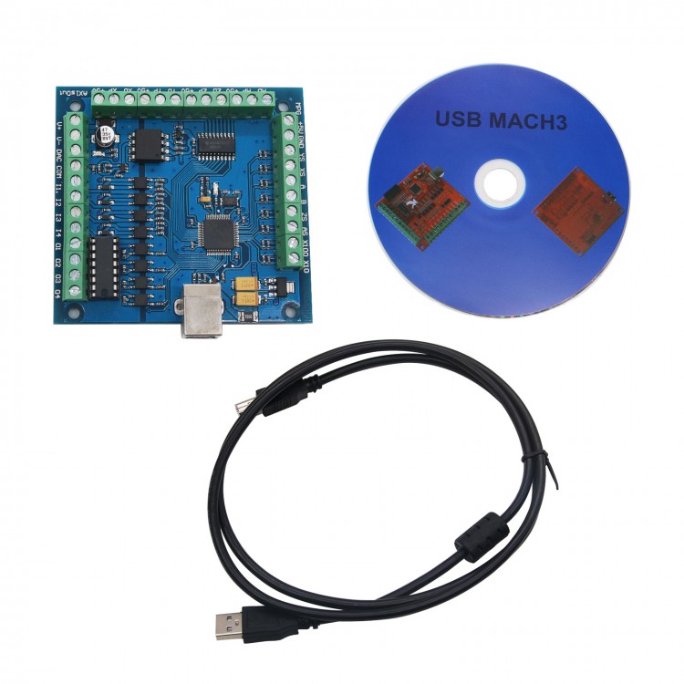بطاقة تحكم CNC عبر USB بأربعة  - مراجعة Mach3 Usb Cnc Controller 4 Axis 100Khz وسعره