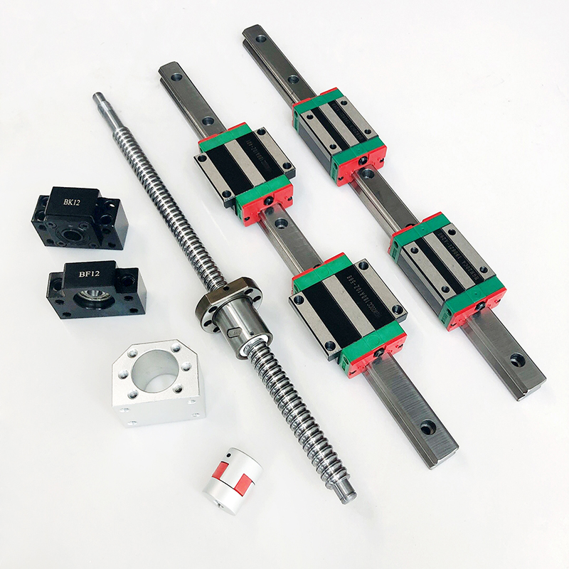 مجموعتان من قضبان التوجيه الخط - مراجعة Hgr20 Linear Guide Rail Ballscrew Set وسعره