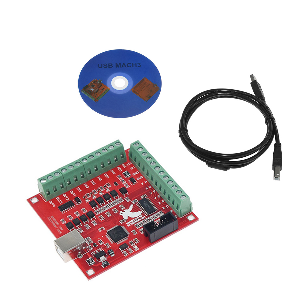 MACH3 لوحة اندلاع USB 100 كيلو - مراجعة Mach3 Usb Cnc Controller 4 Axis 100Khz وسعره