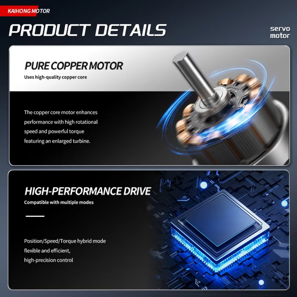 طقم سيرفو هجين بحلقة مغلقة من  - مراجعة Hybrid Servo Driver Nema 34 8.5Nm وسعره